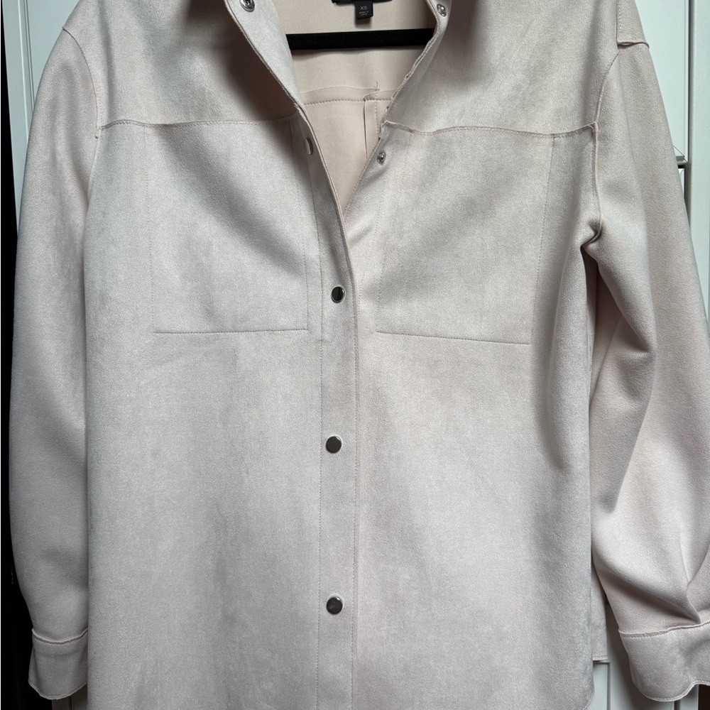 Light Beige Button-Up Jacket